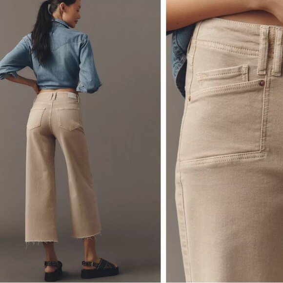 PAIGE Anessa Wide Leg Jean Vintage Soft Sand, 29 - Picture 2 of 8